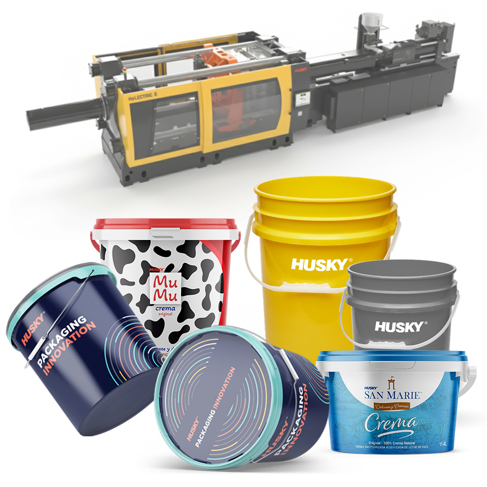 HUSKY packaging molding machine for pails